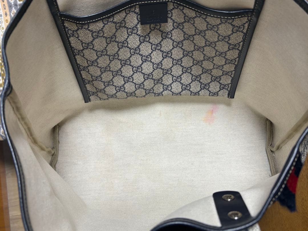 グッチ トートバッグ レディースGUCCI スプリーム 211134 ネイビー