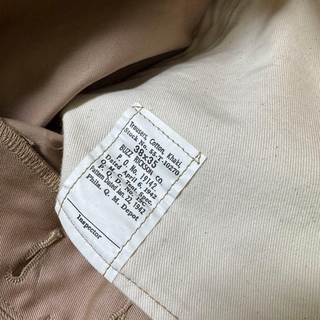 BUZZ RICKSON’S MILITARY CHINOS 1942MODEL