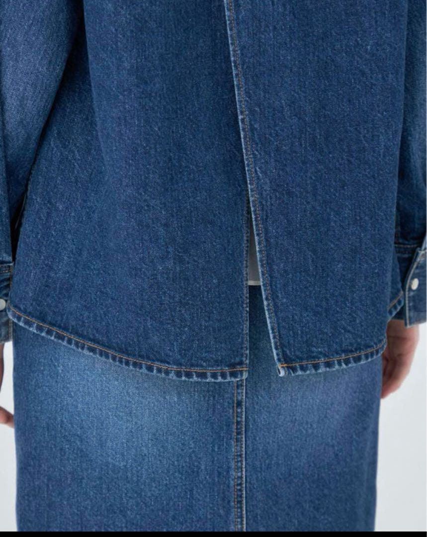 2025今シーズン商品　MACPHEEコットンデニム シャツブルゾン