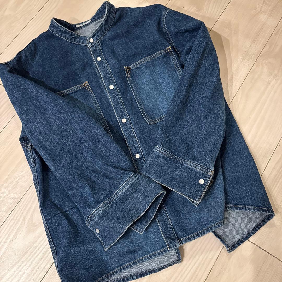 2025今シーズン商品　MACPHEEコットンデニム シャツブルゾン