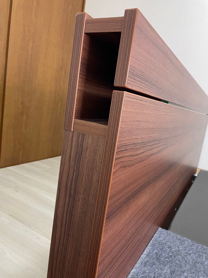 クイーンベッドフレーム ニホンベッド 収納付き