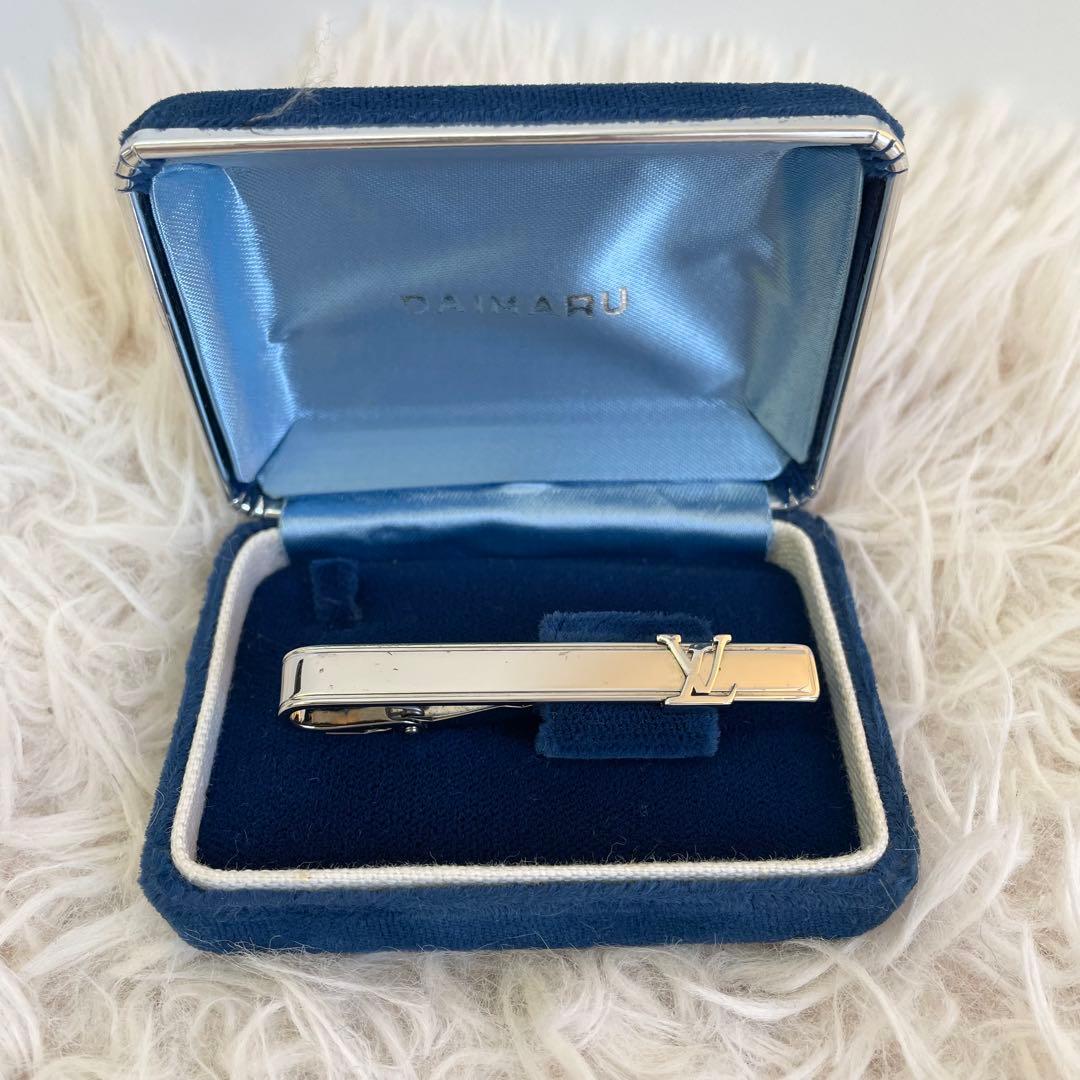 ルイ ヴィトン M61981 LVイニシャル ネクタイピン/タイバー シルバー