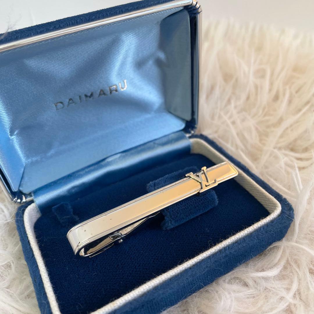 ルイ ヴィトン M61981 LVイニシャル ネクタイピン/タイバー シルバー