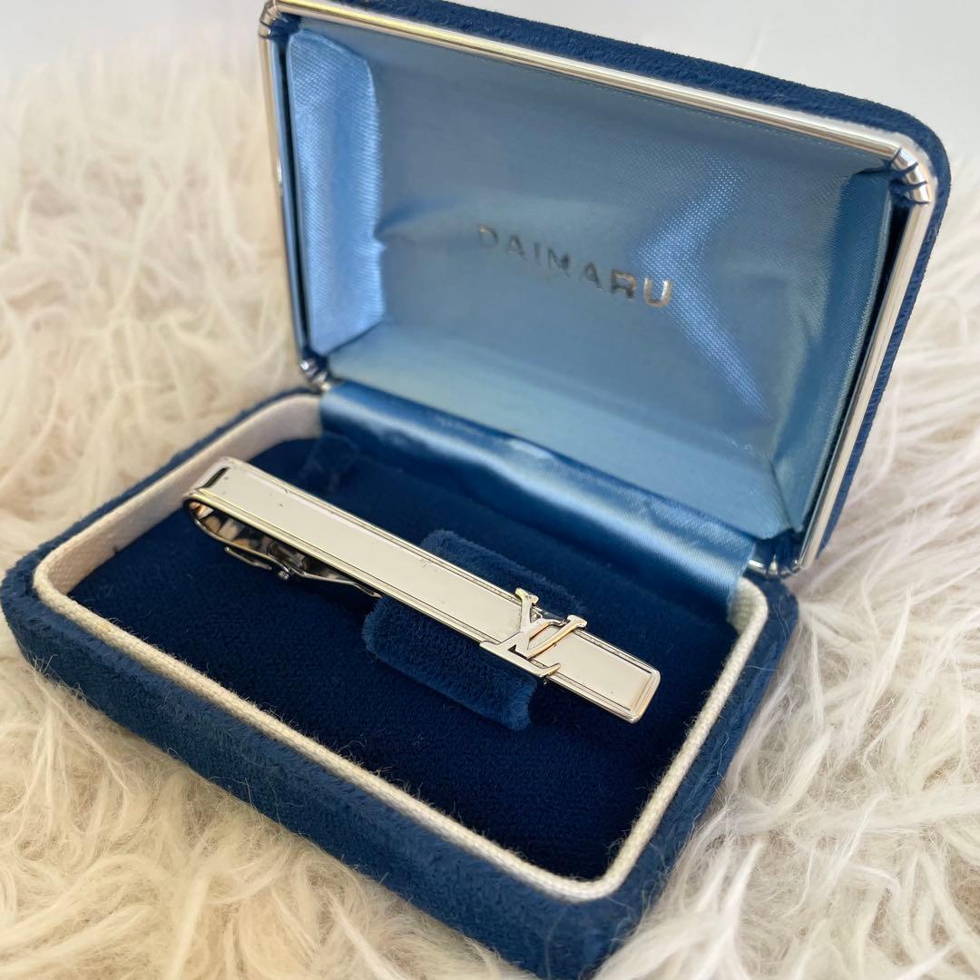 ルイ ヴィトン M61981 LVイニシャル ネクタイピン/タイバー シルバー