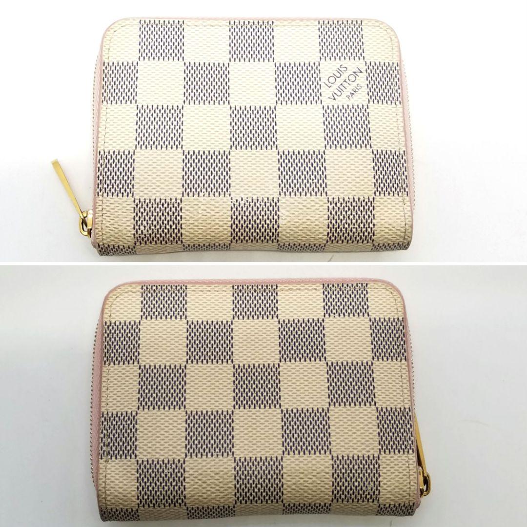 専用ルイヴィトン ダミエ アズール ジッピーパース ケース 小銭入 ピンク