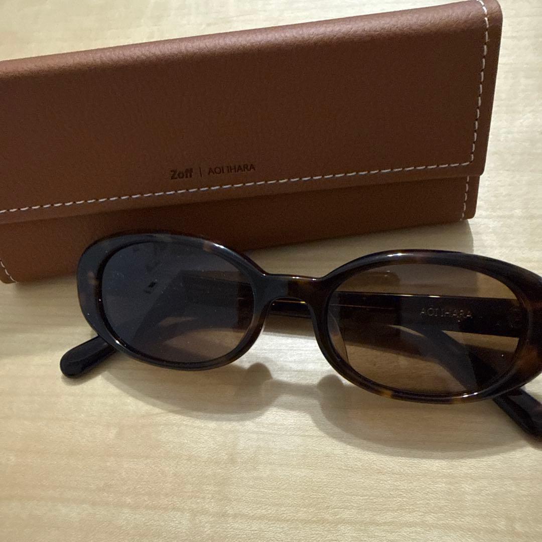 Zoff 伊原葵 サングラス オーバル ブラウン