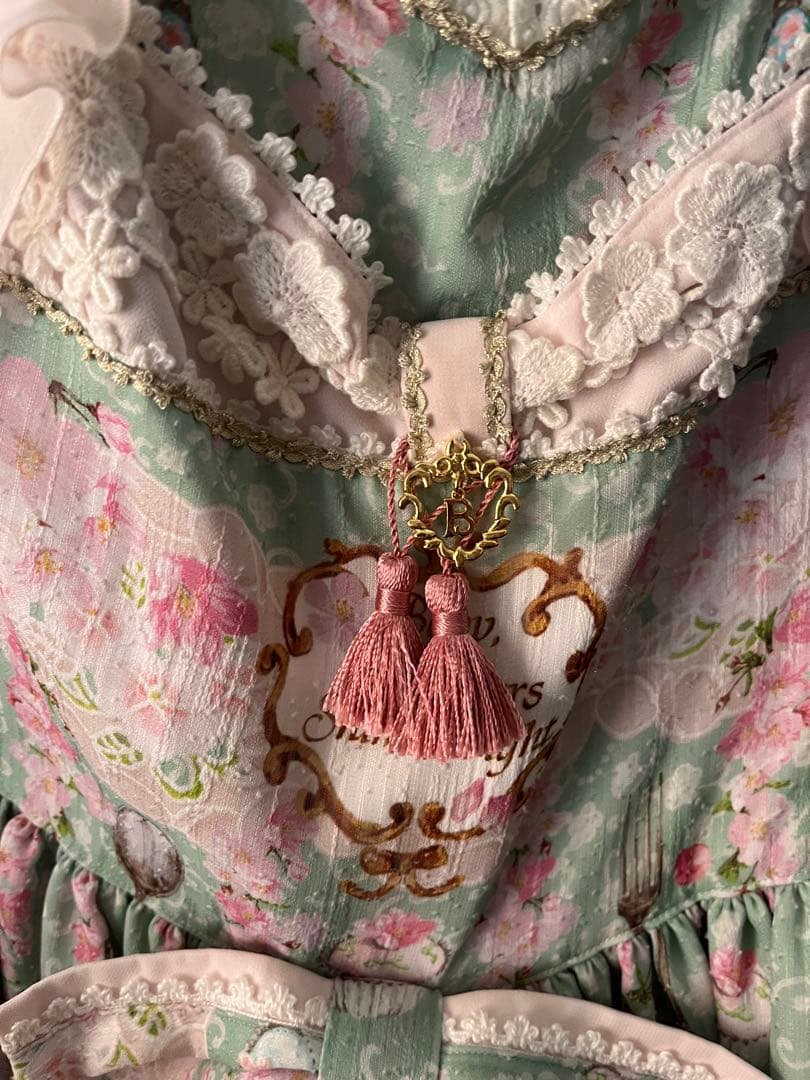 BABY様SA・KU・RA Cafe à la mode柄オリエンタルJSK