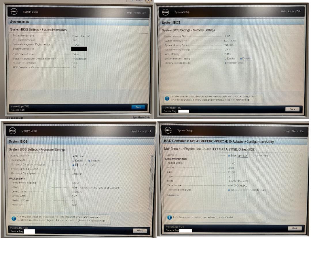 Dell PowerEdge T130 サーバー