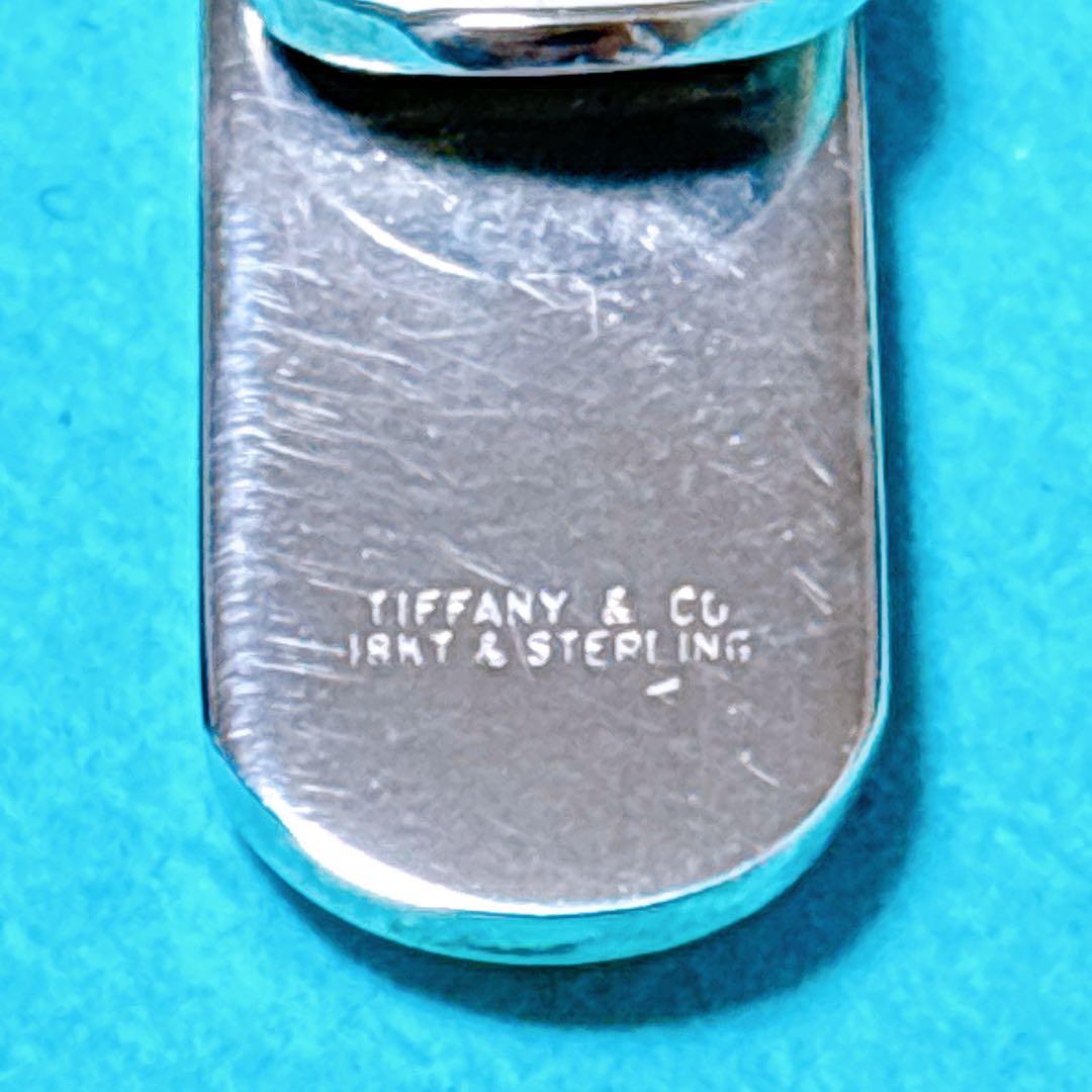 【美品】ティファニー ネクタイピン クリップ ゴールドライン 925/750