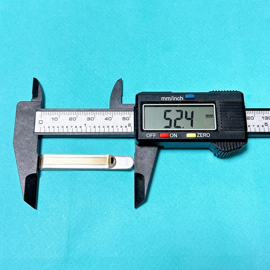 【美品】ティファニー ネクタイピン クリップ ゴールドライン 925/750
