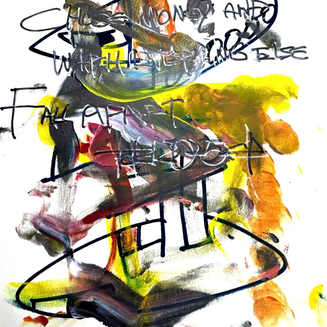 ま*ゃ様 TOKI 抽象画 don't choose money #138