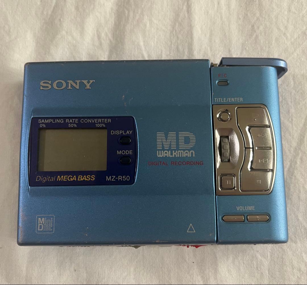 SONY MZ-R50 MDウォークマン　ポータブルMDプレーヤー録音