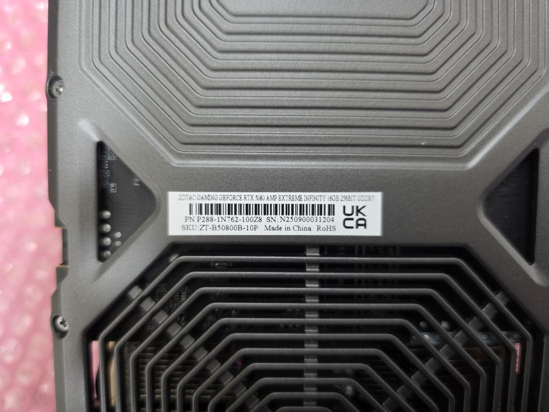 グラフィックボード・グラボ・ビデオカード ZOTAC RTX 5080 AMP Extreme INFINITY