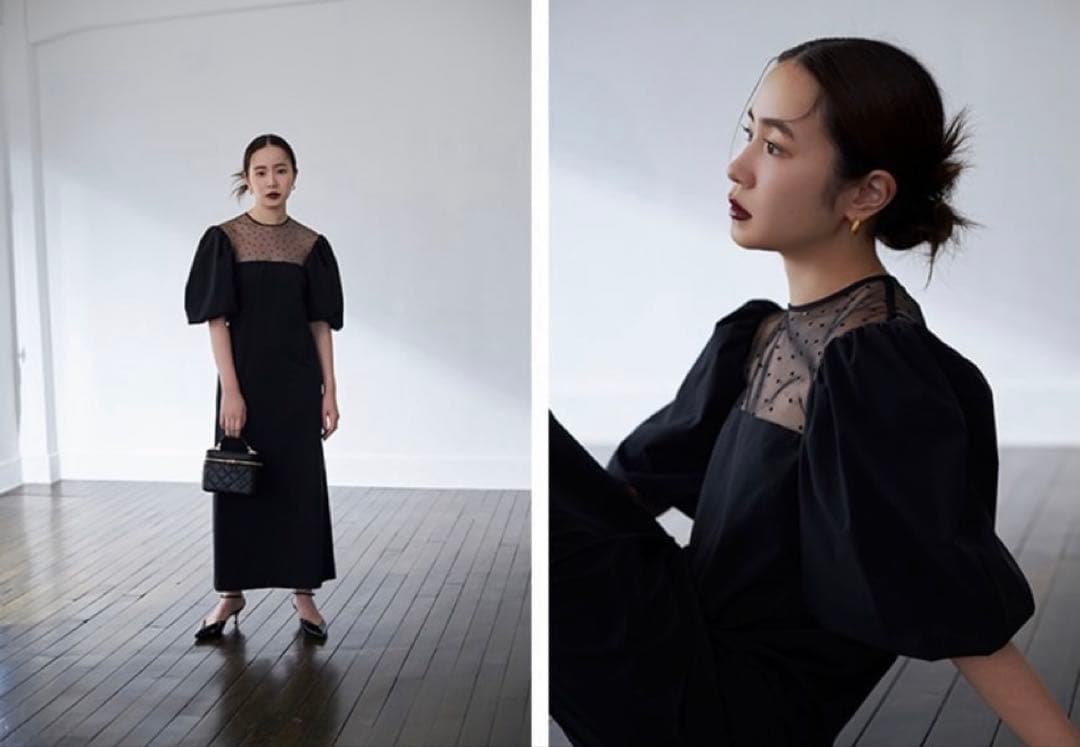 JOIEVE ジョエブ glossy dot one-piece