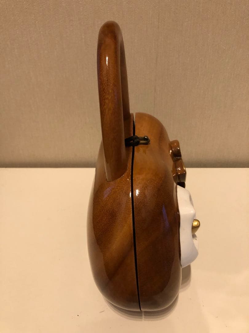 【美品】 ティミー・ウッズ 木製 花のバッグ