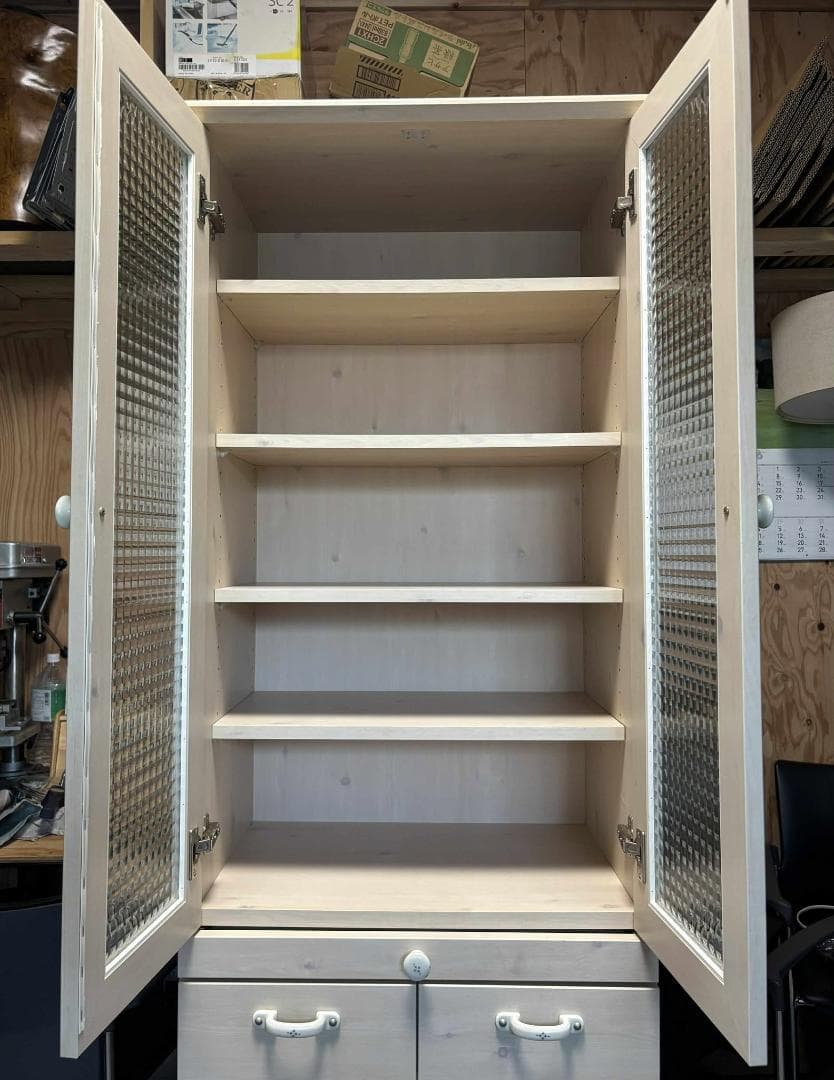 Selena ※ 国産 ユーアイ製 スリム食器棚、おしゃれ、幅60cm