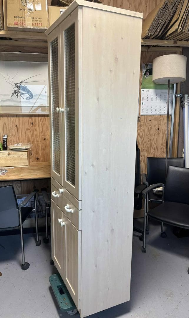 Selena ※ 国産 ユーアイ製 スリム食器棚、おしゃれ、幅60cm