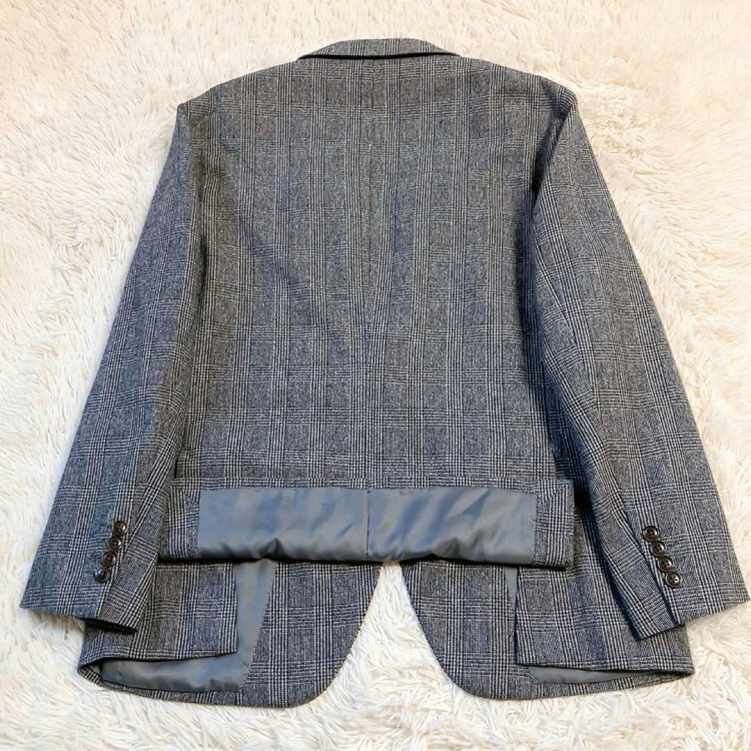 【グレンチェック・希少BB7】スーツセレクト　セットアップ　RE:NEWOOL