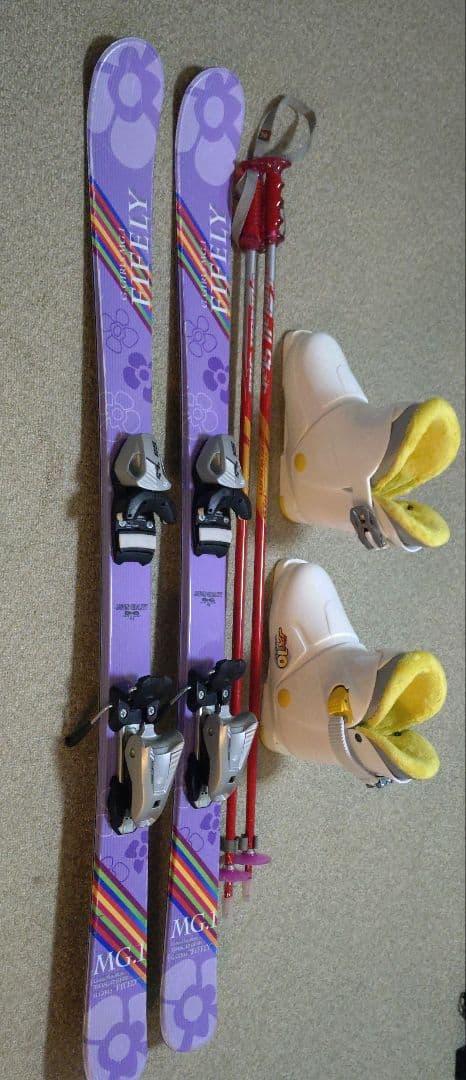 子供用 スキーセット 板118cm、ブーツ 23.0cm