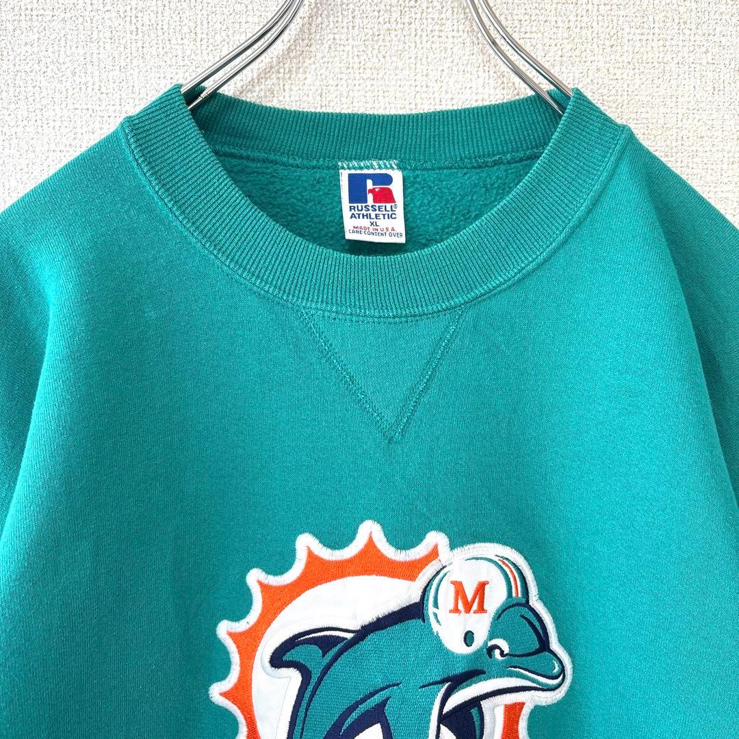 Russell 90s USA製 NFL アメフト　マイアミドルフィンズ　XL