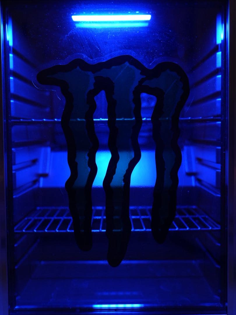 【ガレージ・店舗向け】Monster Energy デザイン カスタム冷蔵庫｜