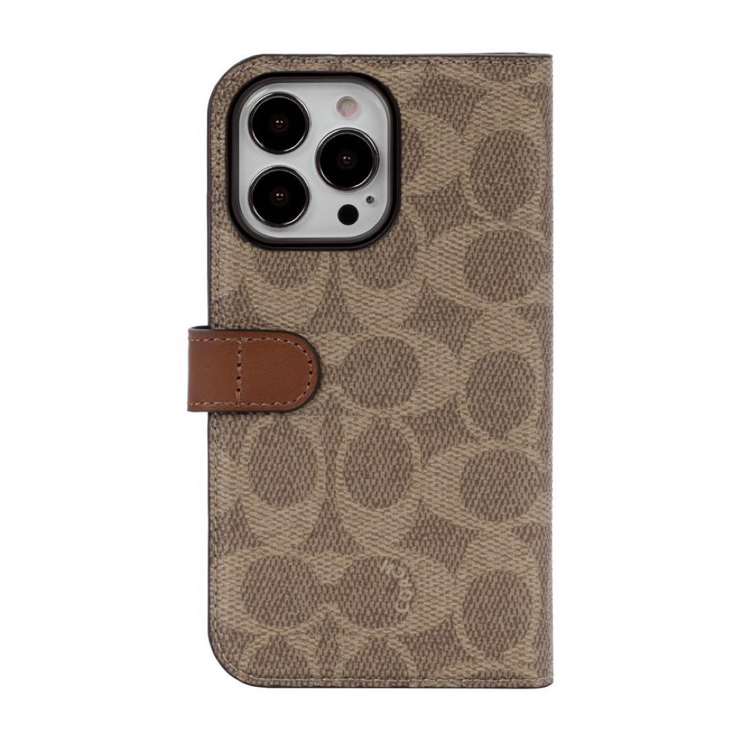 新品⭐︎コーチ Coach 手帳型 iPhone14 ケース カーキ