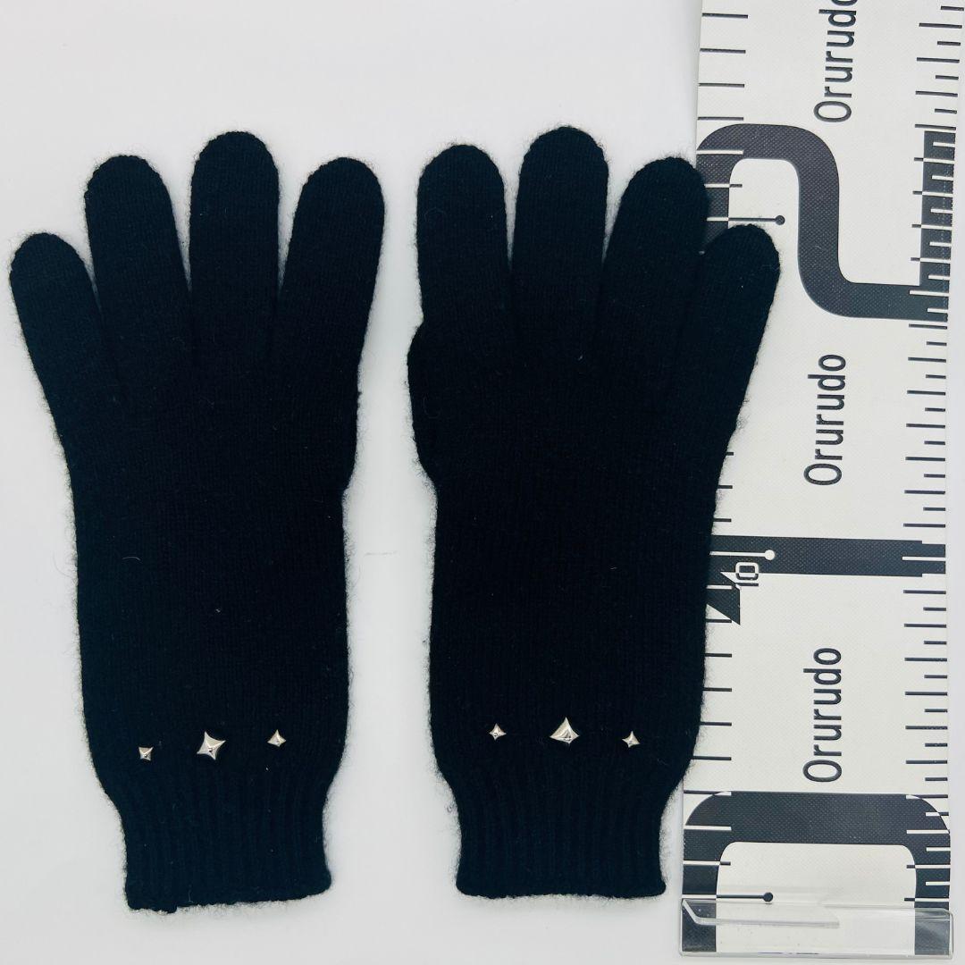 Suihei エルメス メドール　Mサイズ 手袋　グローブ ブラック カシ