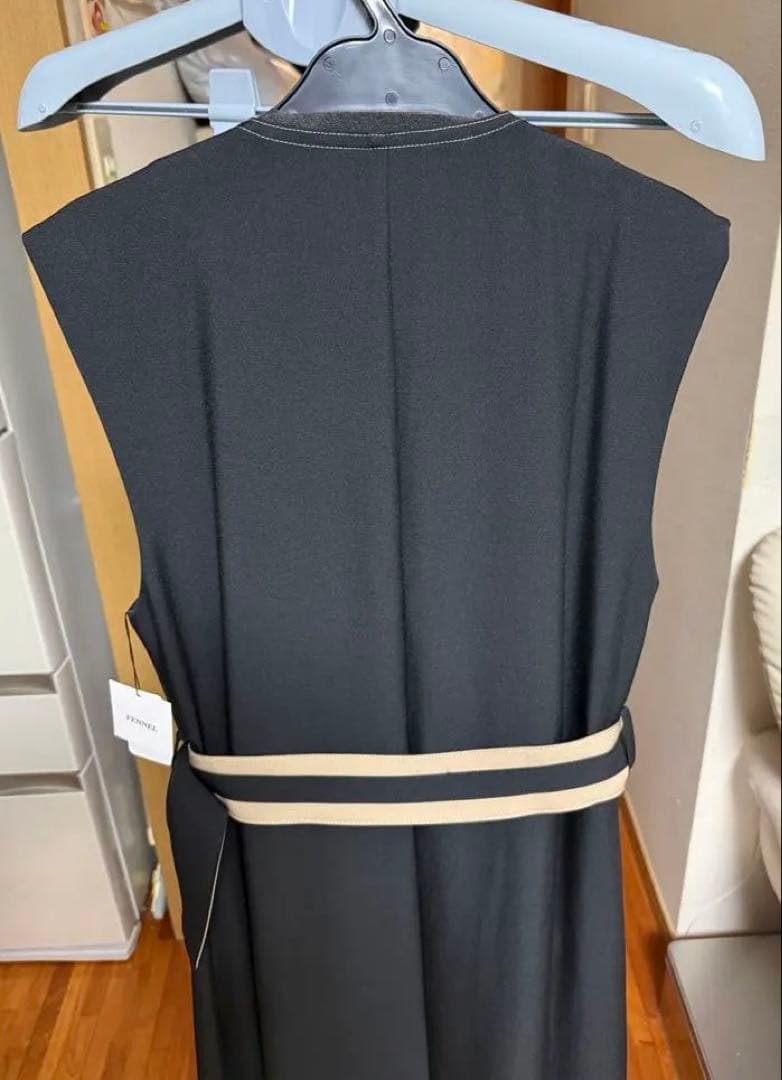 新品未使用　ヤマダヤ　FENNEL ブラック　ノースリーブ　ワンピース