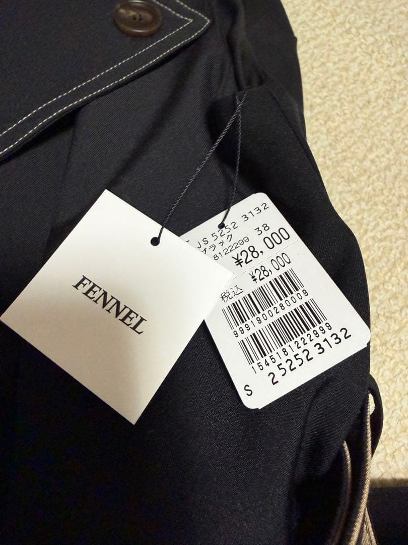 新品未使用　ヤマダヤ　FENNEL ブラック　ノースリーブ　ワンピース