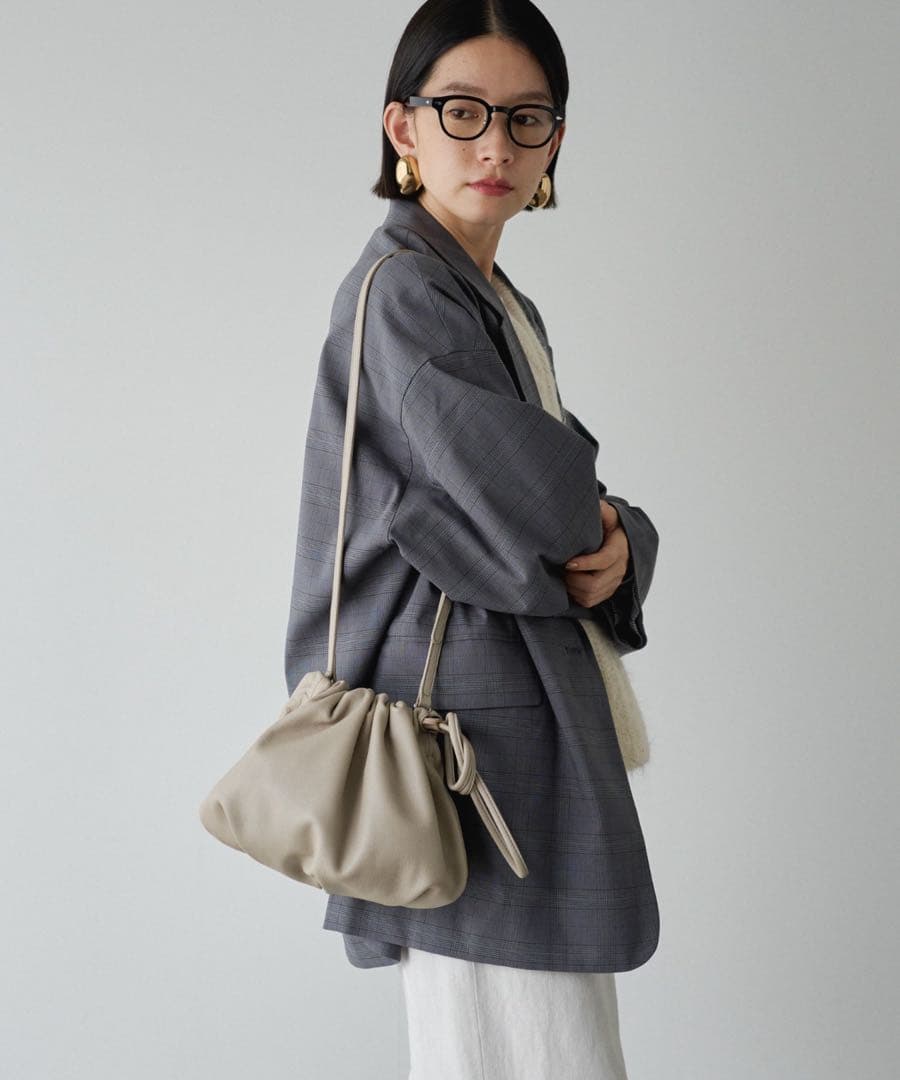 極美品【russet】レザー4way巾着ショルダーバッグ［chi企画］