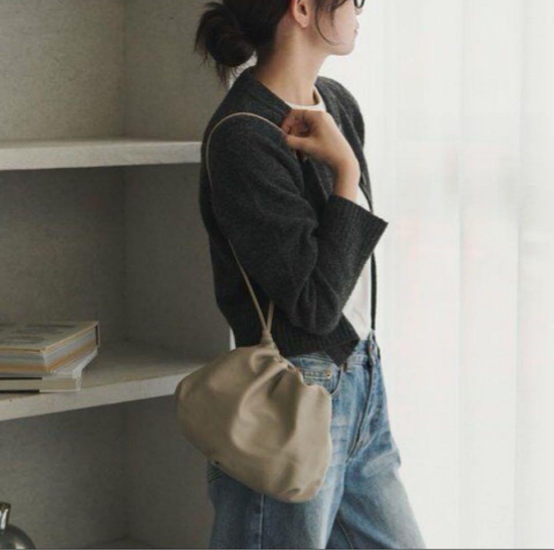 極美品【russet】レザー4way巾着ショルダーバッグ［chi企画］