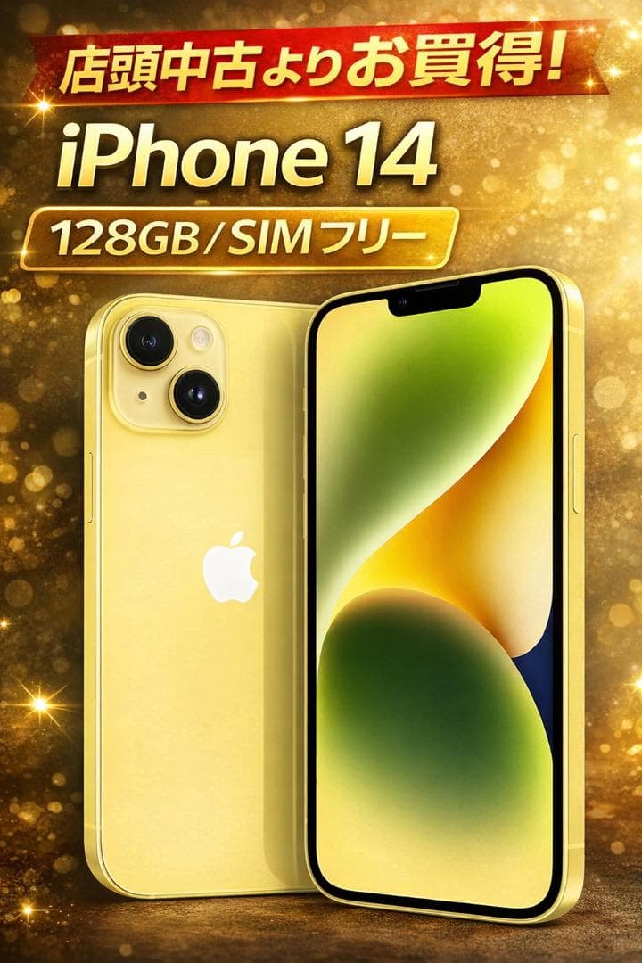 Apple iPhone 14 128GB イエロー SIMフリー 5G対応