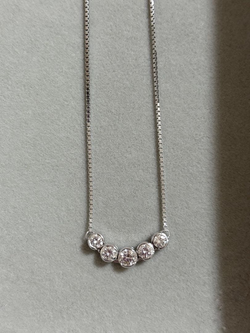 モニッケンダム　ダイヤネックレス　1.02ct k18(ロジウムコーティング)