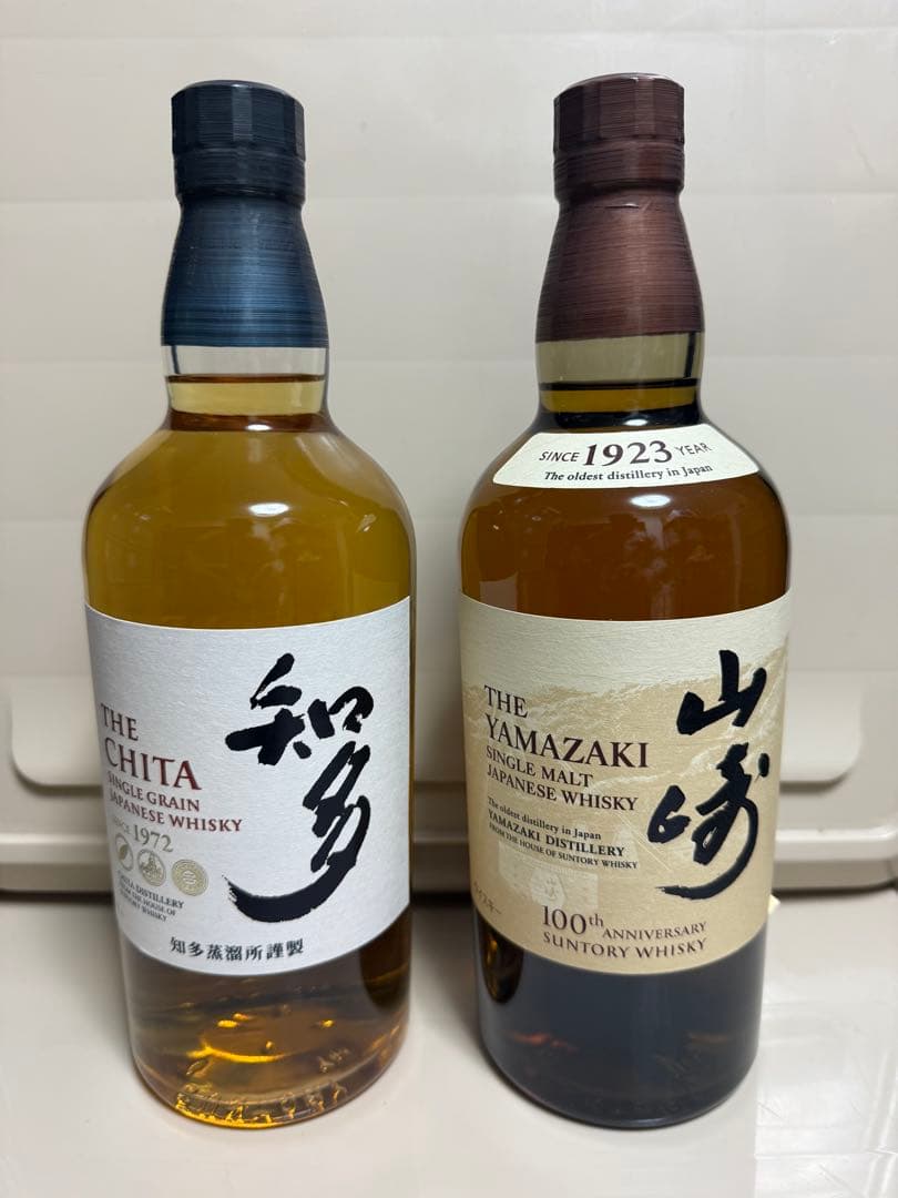山崎NV100周年記念　蒸留所 ラベル +知多700ml ウイスキー