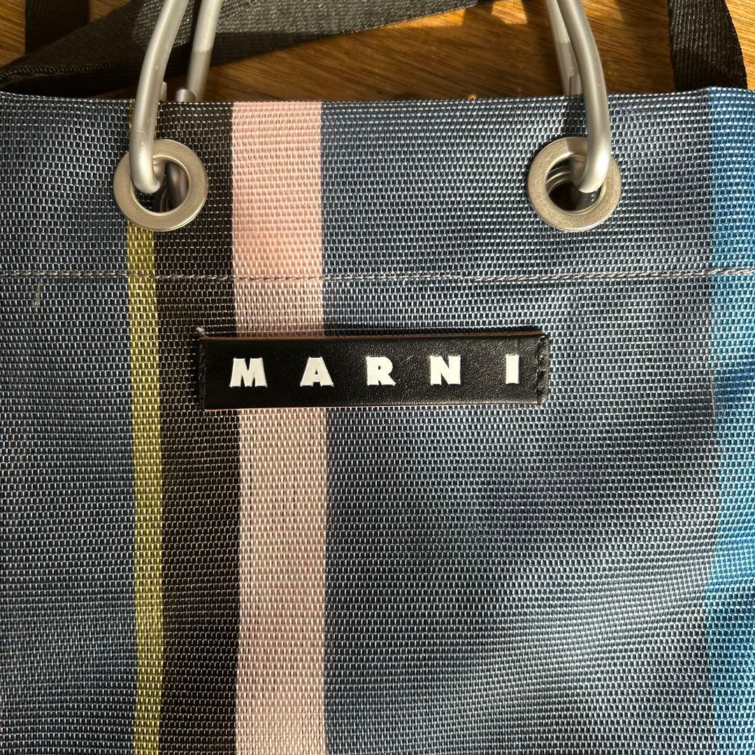 未使用✴︎MARNI ストライプ サコッシュ バッグ