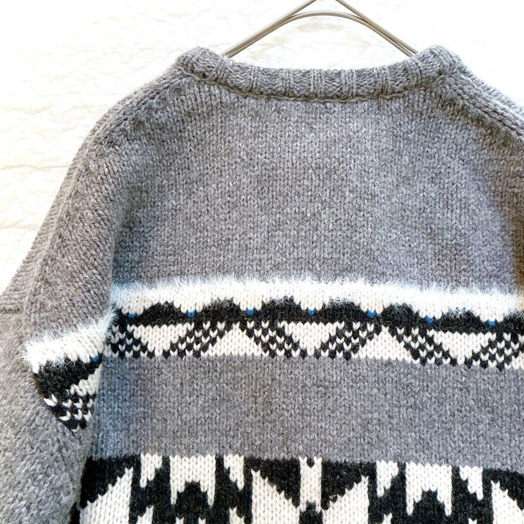 美品✨ フレームワーク ジャガードZIPカーディガン グレー カウチン オルテガ