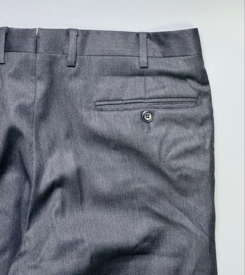 Brioni Cortina ウール スーパー 150's グレー スラックス