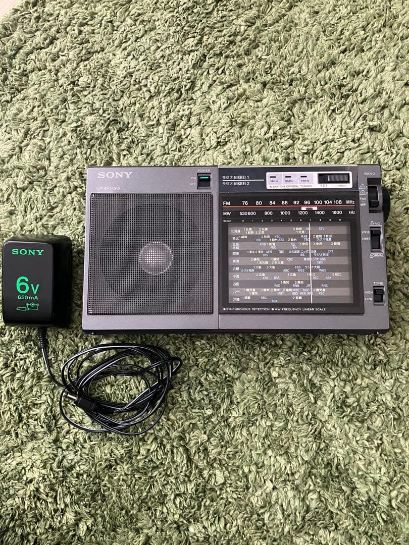 SONY ラジオ　ICF-EX5MK2 ACアダプター