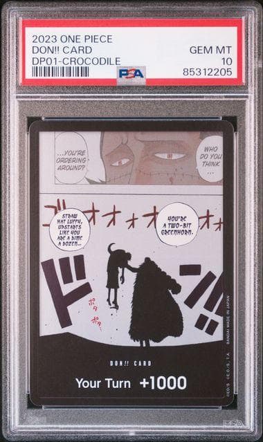 2023 ONE PIECE 海外限定ドンカード クロコダイル PSA10