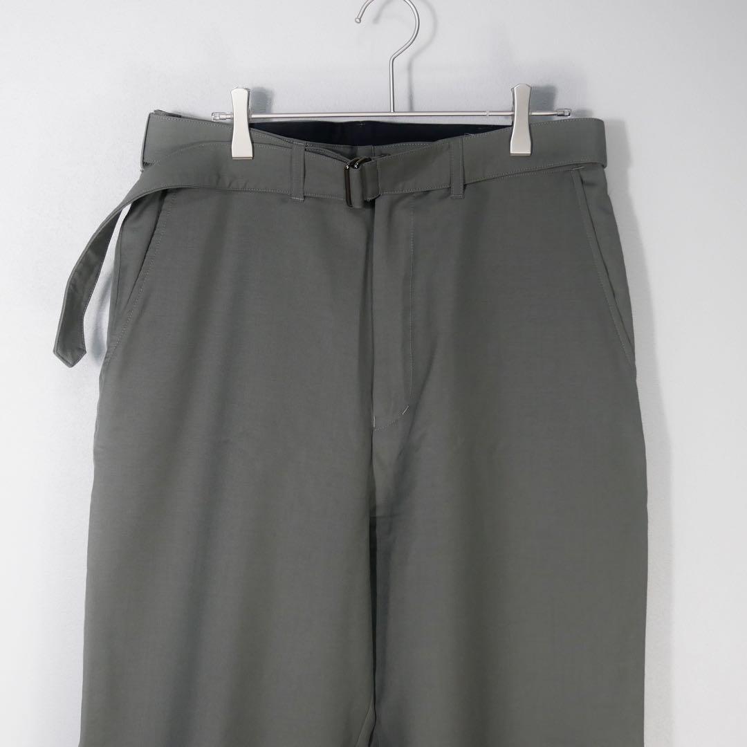 marka 23SS BELTED PANTS wool × mohair K