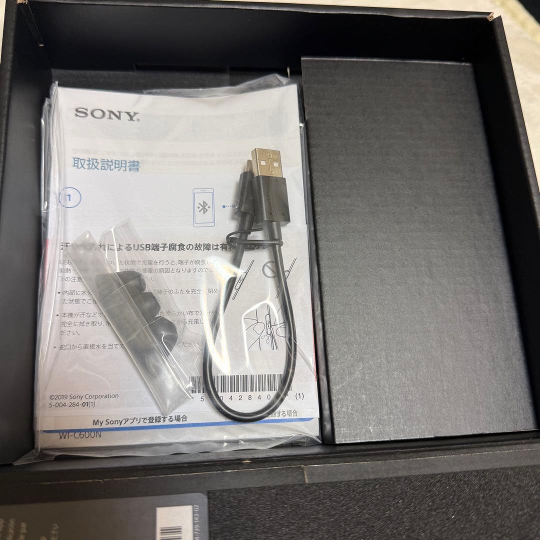 SONY WI-C600N ブラック ワイヤレスイヤホン