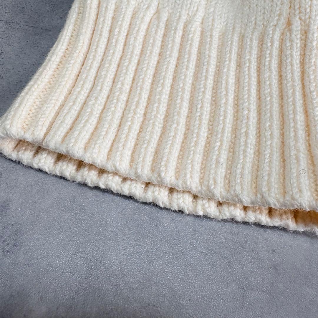 POLO RALPH LAUREN ハーフジップ ケーブルニット コットン M