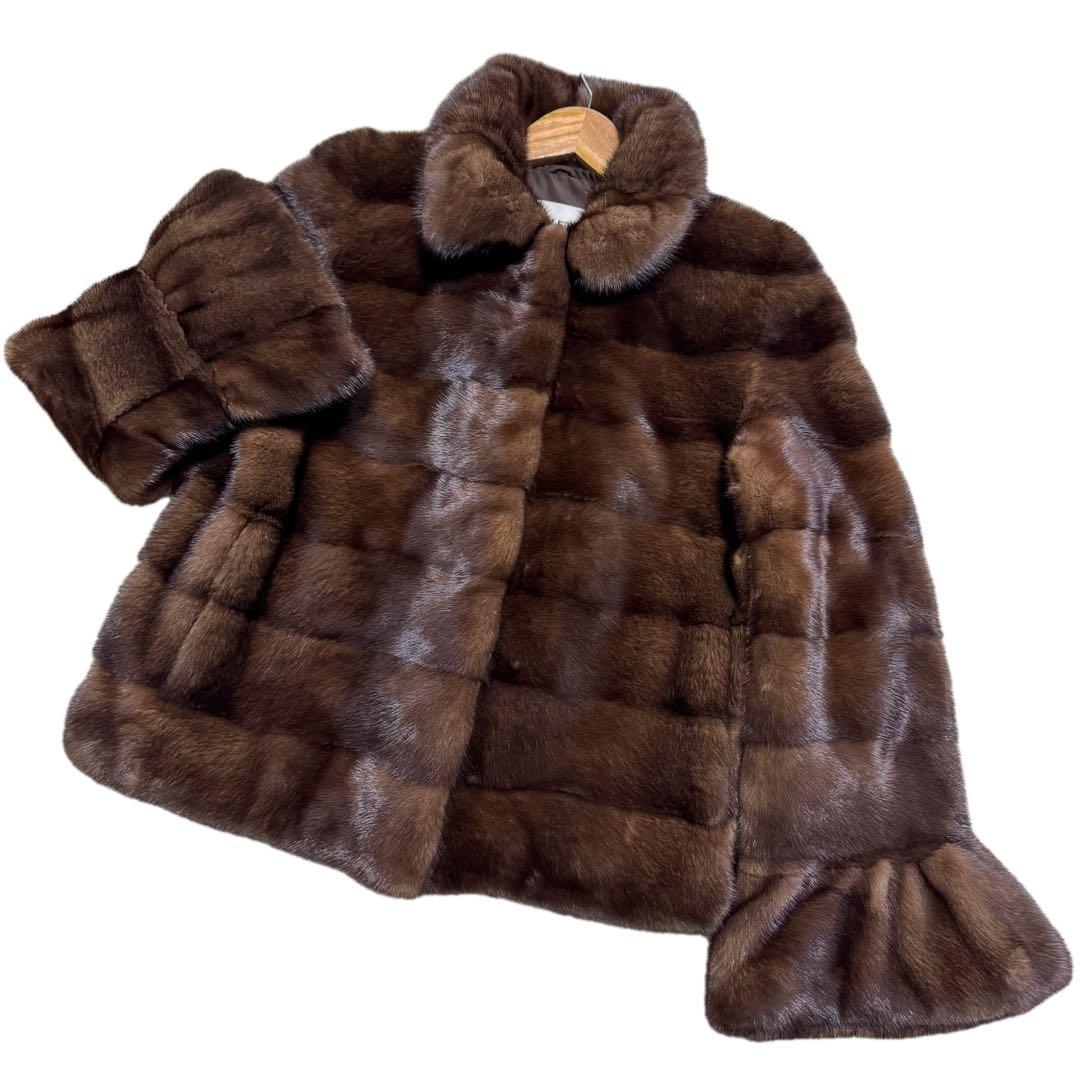 極美品　軽量　近年モデル　コペンハーゲン　デミバフミンク　ファーコート　艶◎