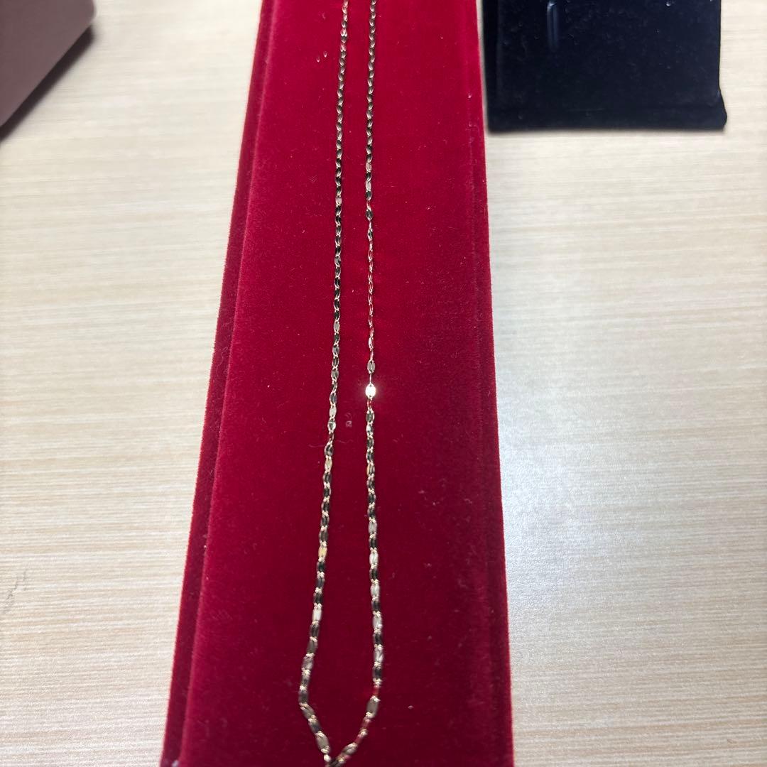 ゴールドロングチェーンネックレスK18