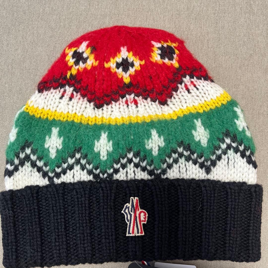 Moncler アフリカンパターン ニット帽
