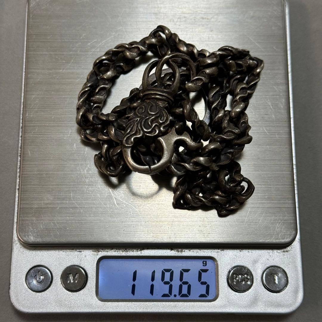 ツユちゃん様　希少！シルバー925 スクリューデザイン　ウォレットチェーン