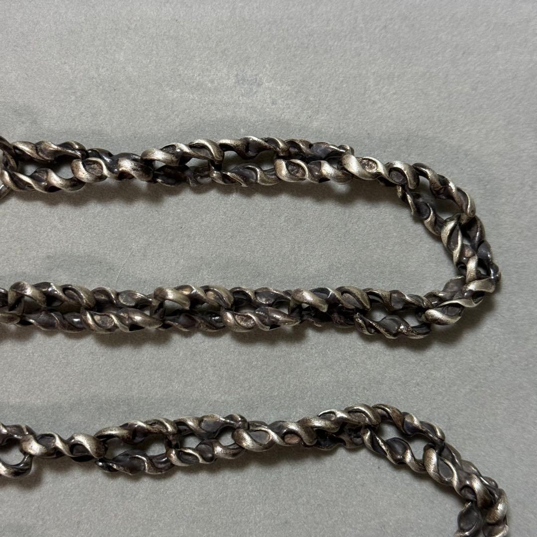 ツユちゃん様　希少！シルバー925 スクリューデザイン　ウォレットチェーン