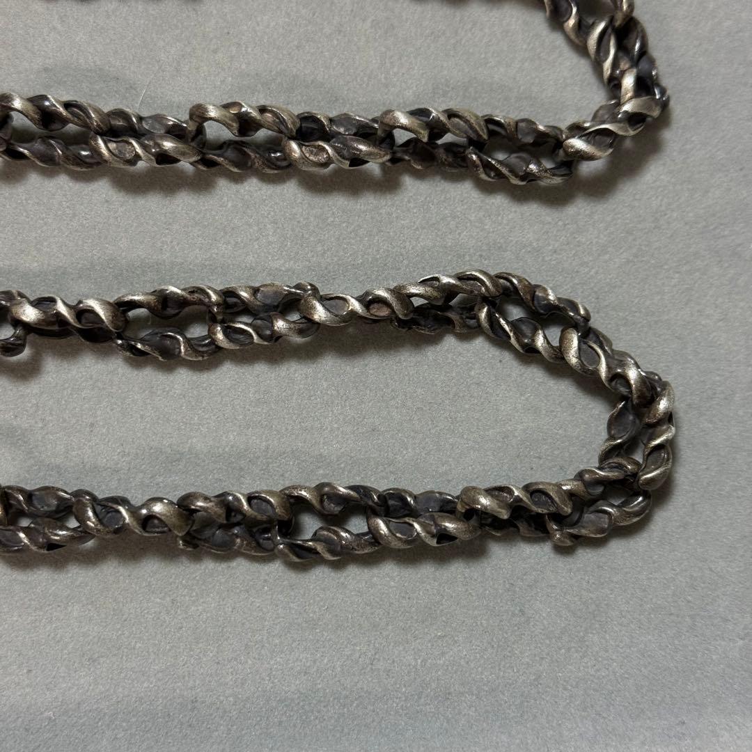 ツユちゃん様　希少！シルバー925 スクリューデザイン　ウォレットチェーン