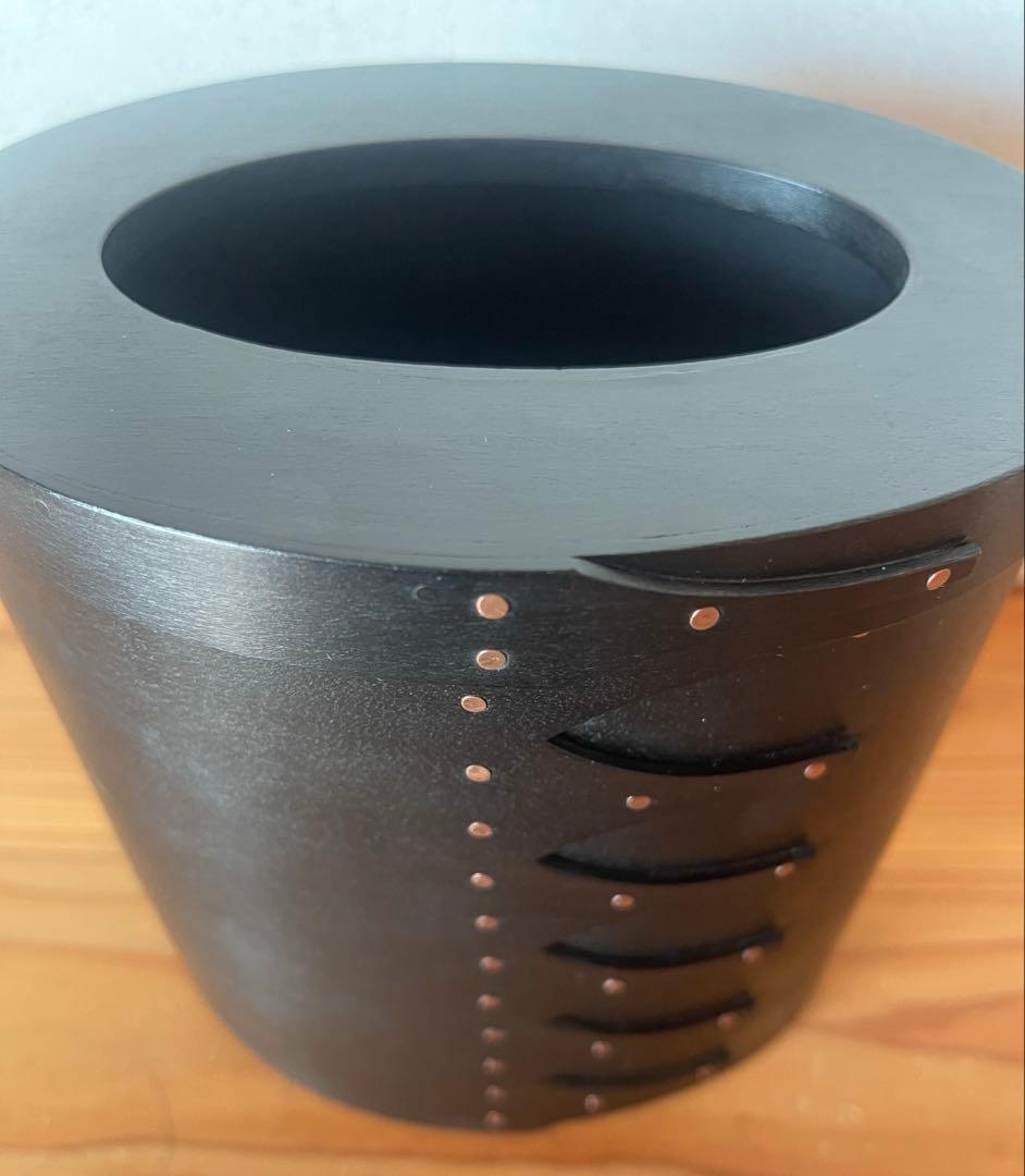 IFUJI 井藤昌志　卓上ゴミ箱　三度塗り黒　シェーカーボックス