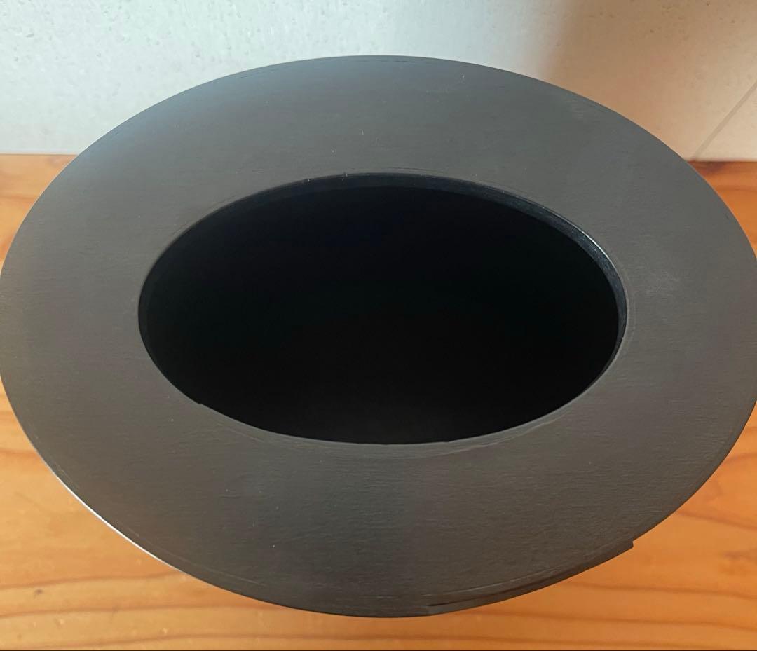 IFUJI 井藤昌志　卓上ゴミ箱　三度塗り黒　シェーカーボックス